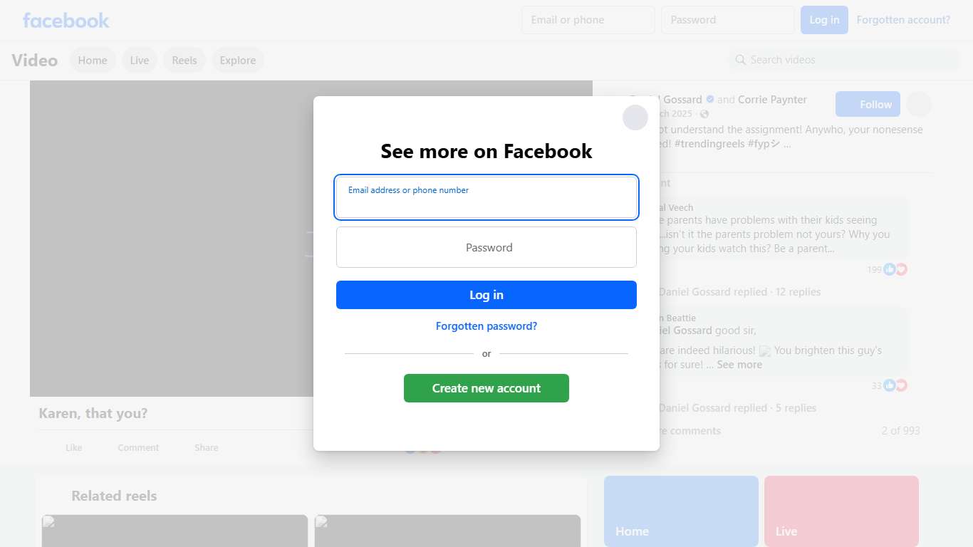 Wifey did not understand the assignment! Anywho, your nonesense is not needed! #trendingreels #fypシ #comedyreels #memes #fyp #funnyvideo #comedian #lol #laugh #couplegoals Daniel Gossard Facebook